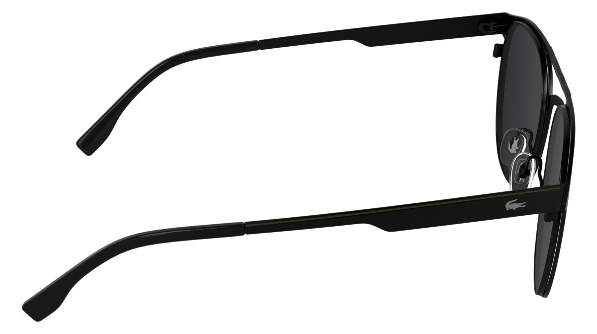 Sunglasses Lacoste L275S (002) color matte black shape round lenses solid grey