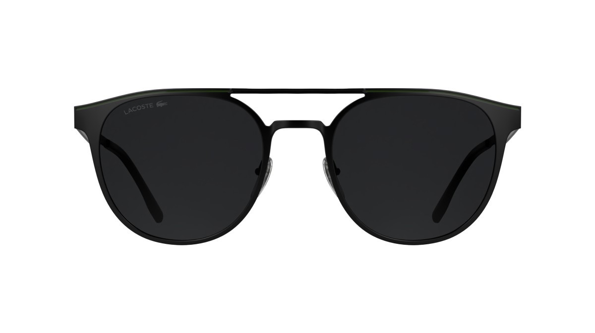 Sunglasses Lacoste L275S (002) color matte black shape round lenses solid grey