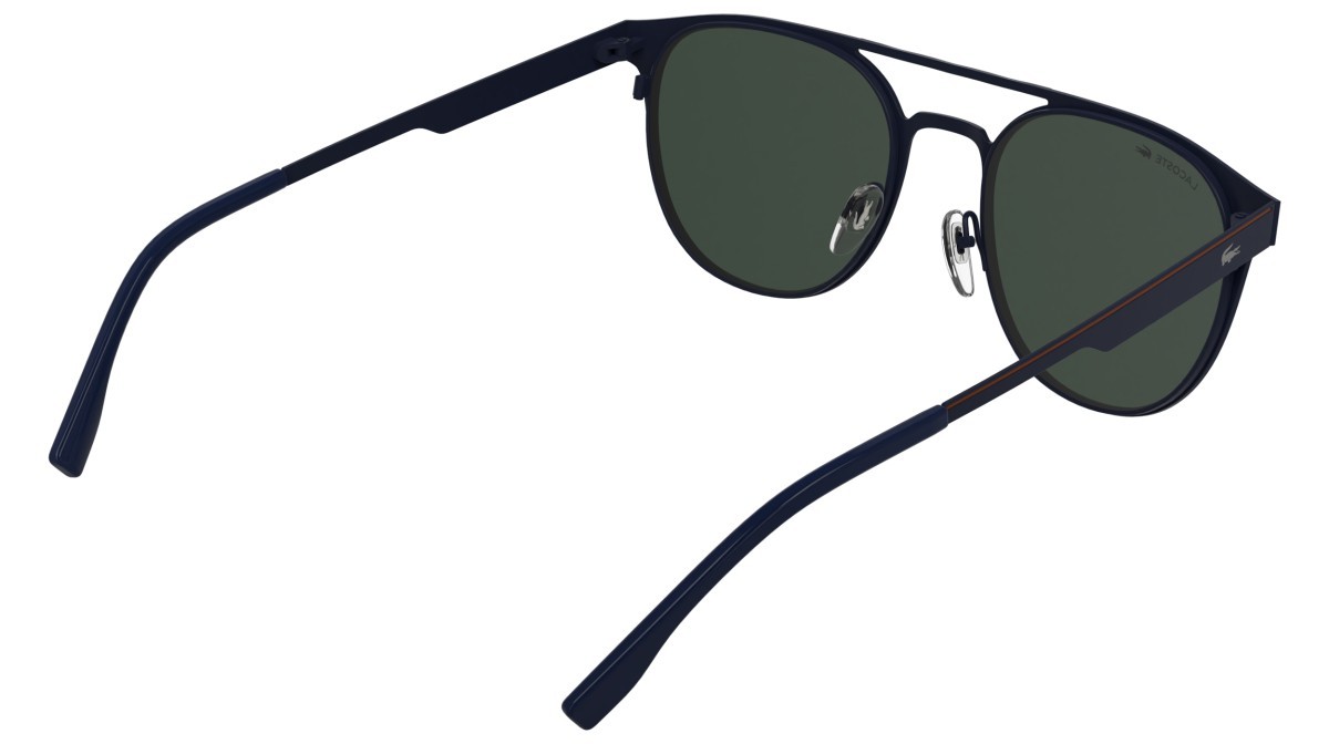 Sunglasses Lacoste L275S (424) color matte blue shape round lenses solid blue