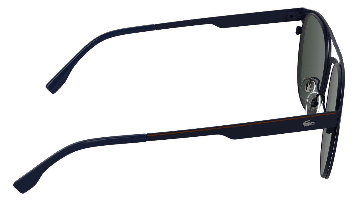 Sunglasses Lacoste L275S (424) color matte blue shape round lenses solid blue