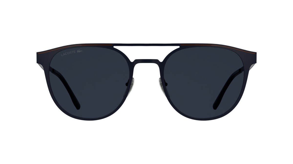 Sunglasses Lacoste L275S (424) color matte blue shape round lenses solid blue
