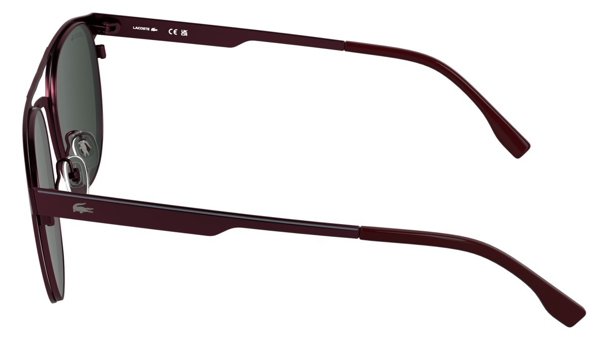 Sunglasses Lacoste L275S (601) color matte burgundy shape round lenses solid wine