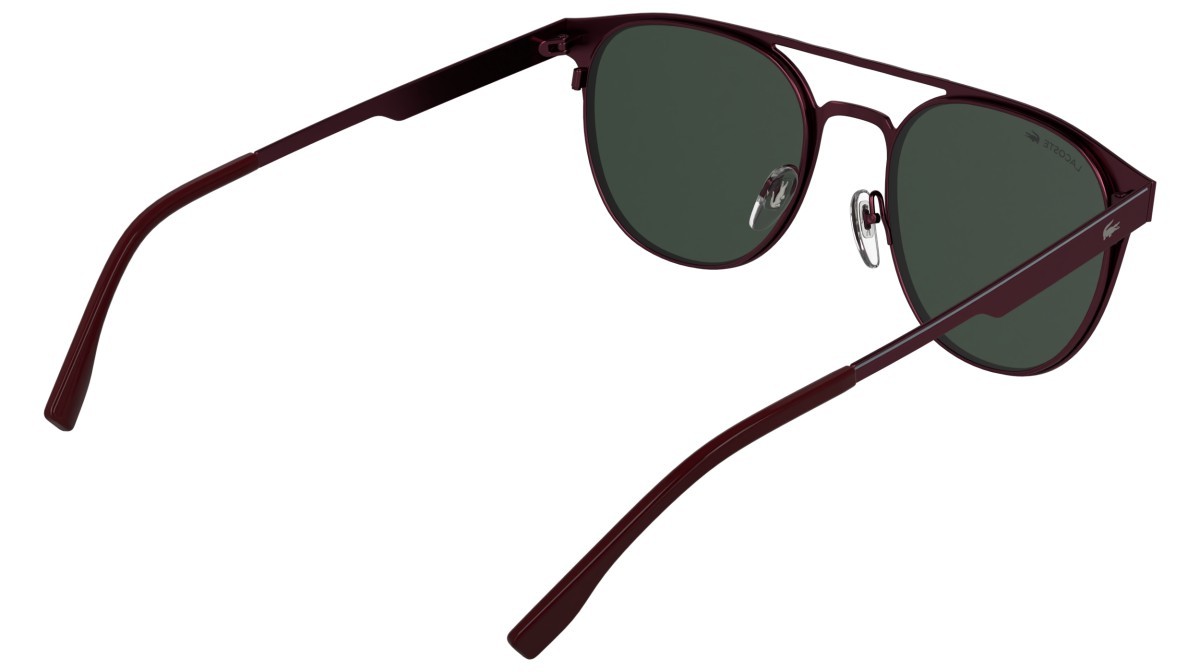 Sunglasses Lacoste L275S (601) color matte burgundy shape round lenses solid wine