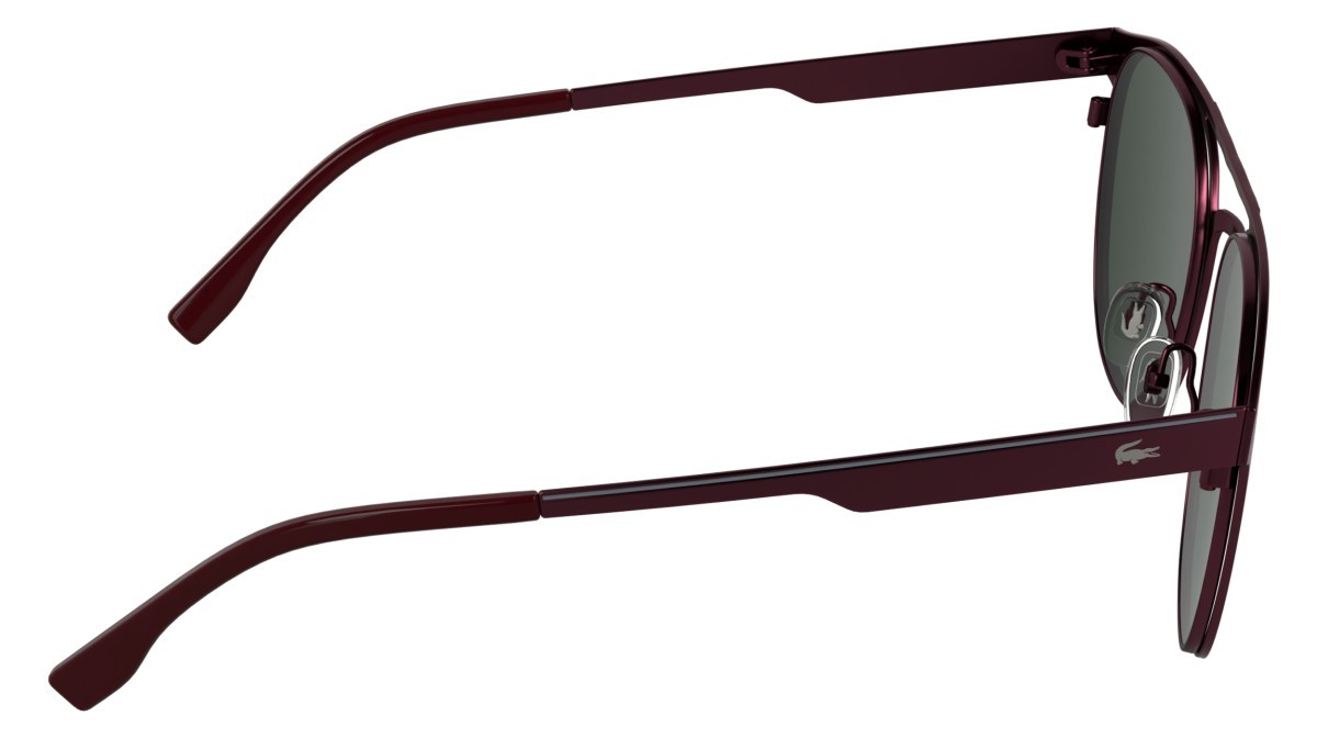 Sunglasses Lacoste L275S (601) color matte burgundy shape round lenses solid wine
