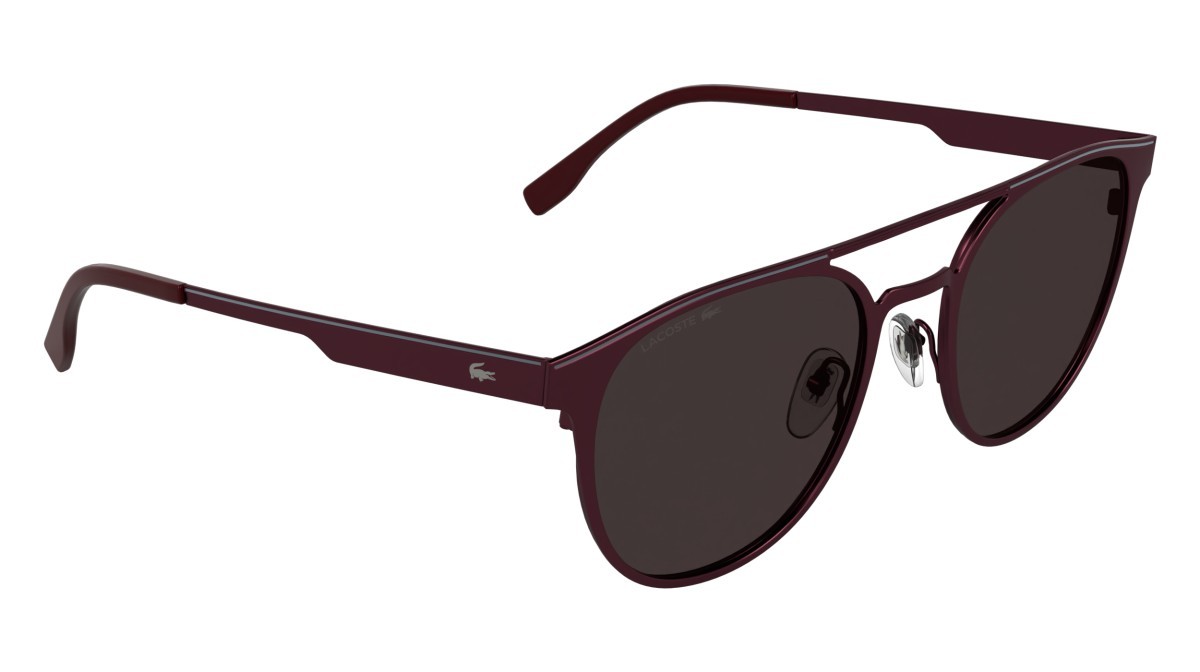 Sunglasses Lacoste L275S (601) color matte burgundy shape round lenses solid wine