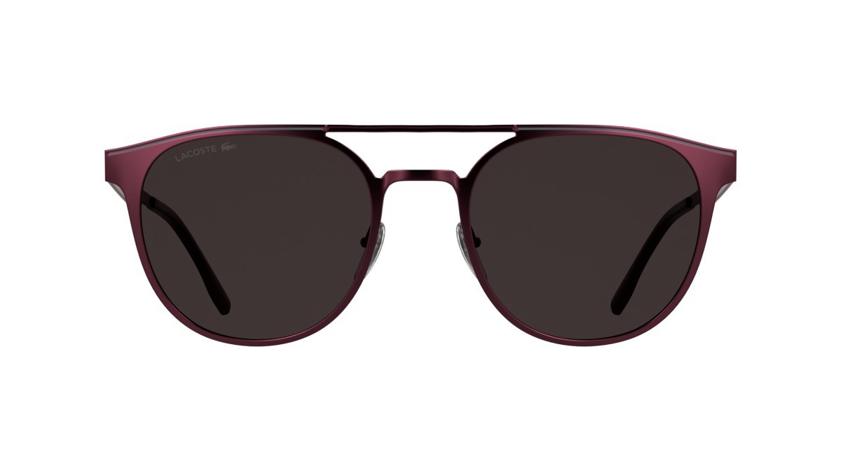 Sunglasses Lacoste L275S (601) color matte burgundy shape round lenses solid wine