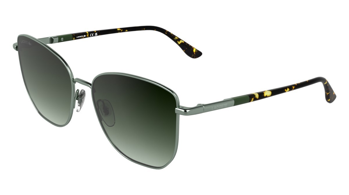 Sunglasses Lacoste L276S (301) color green shape aviator lenses green gradient