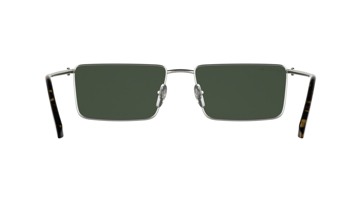 Sunglasses Lacoste L279S (042) color silver/green shape rectangular lenses solid green