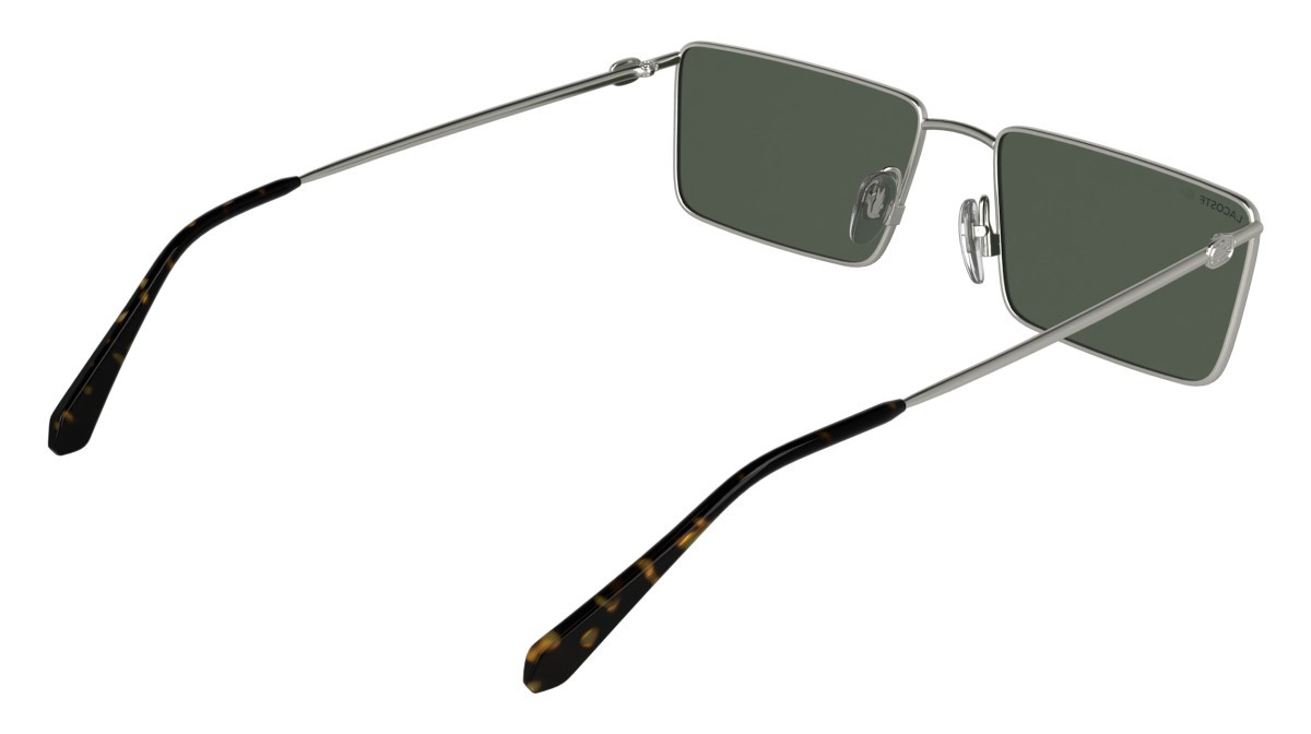 Sunglasses Lacoste L279S (042) color silver/green shape rectangular lenses solid green