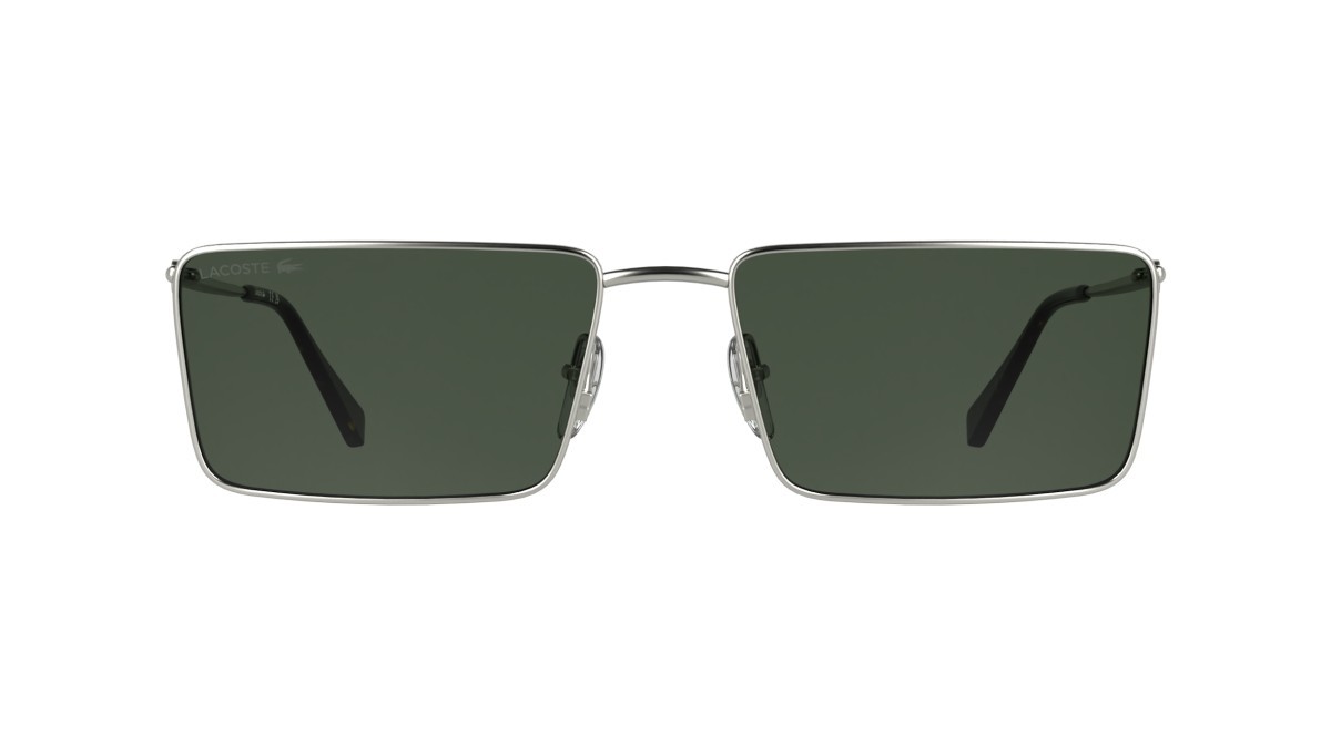 Sunglasses Lacoste L279S (042) color silver/green shape rectangular lenses solid green