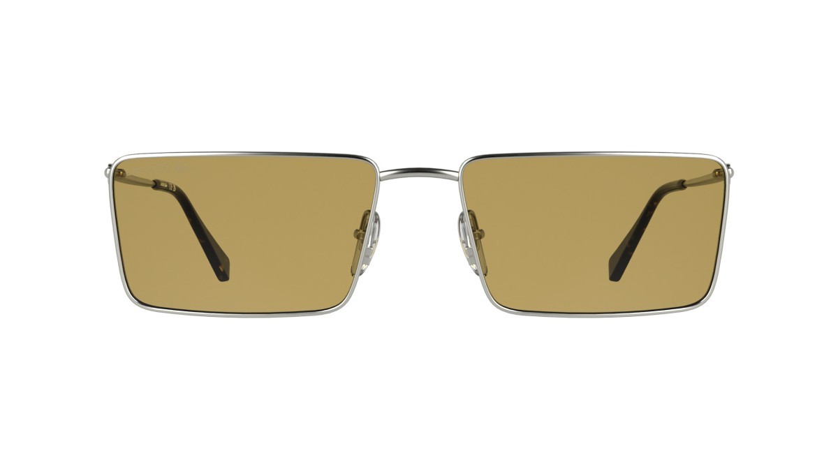 Sunglasses Lacoste L279S (043) color silver/honey shape rectangle lenses solid honey