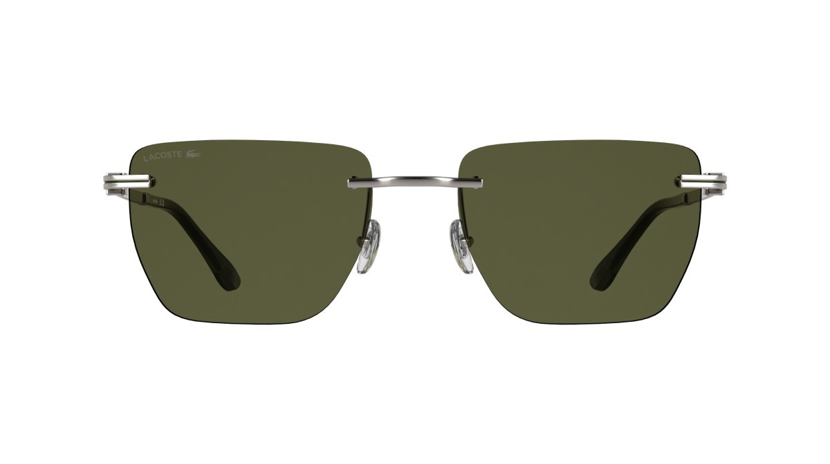 Sunglasses Lacoste L282S (033) color matte gunmetal/khaki shape rectangle lenses solid moss green