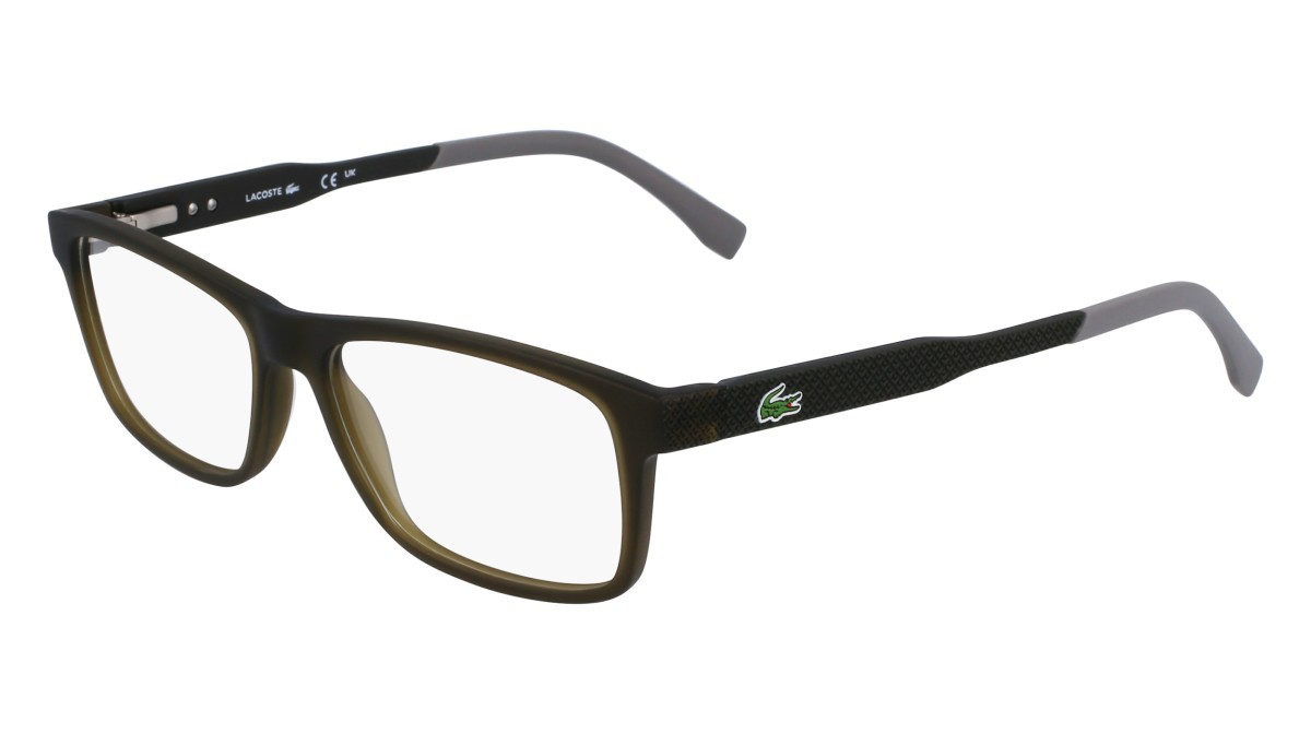 Eyeglasses Lacoste L2876 N (275) color transparent khaki shape rectangle 
