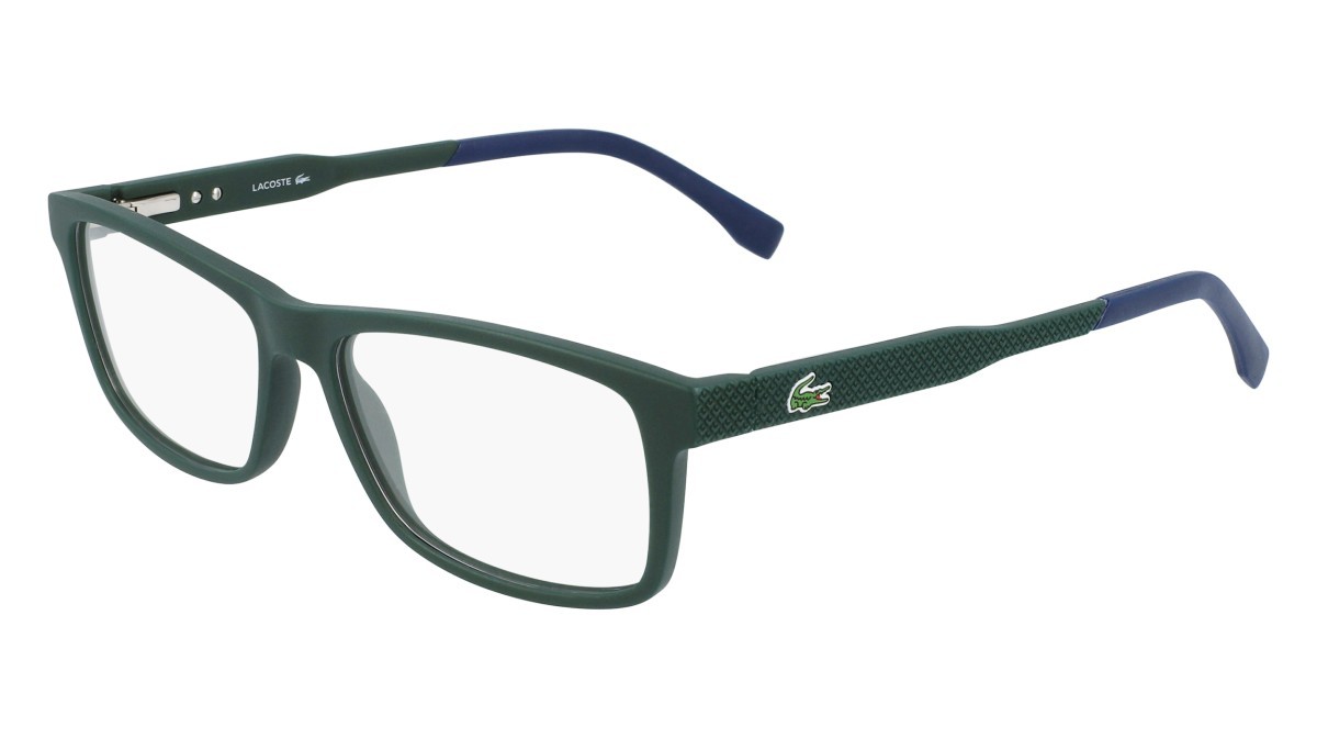Eyeglasses Lacoste L2876 N (315) color green matte shape rectangle 
