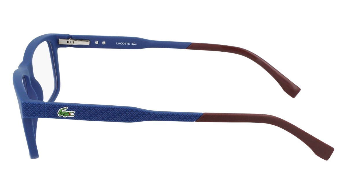 Eyeglasses Lacoste L2876 N (424) color blue matte shape rectangle 