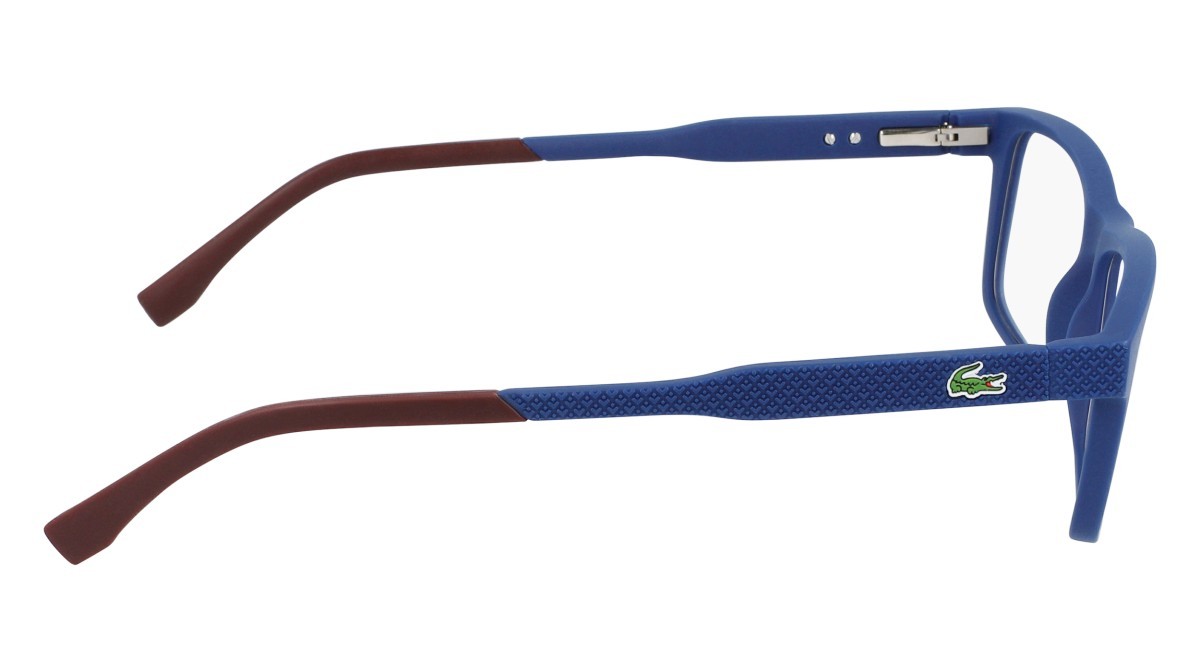 Eyeglasses Lacoste L2876 N (424) color blue matte shape rectangle 