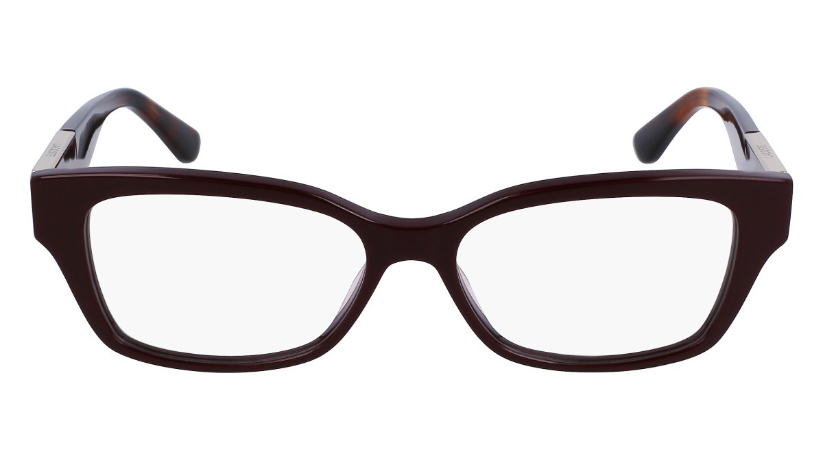 Brillen Lacoste L2907 (603) farbe dark red form rechteckig 