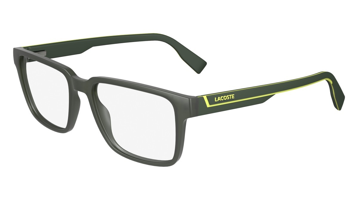 Brillen Lacoste L2936 (275) farbe matte khaki form rechteckig 