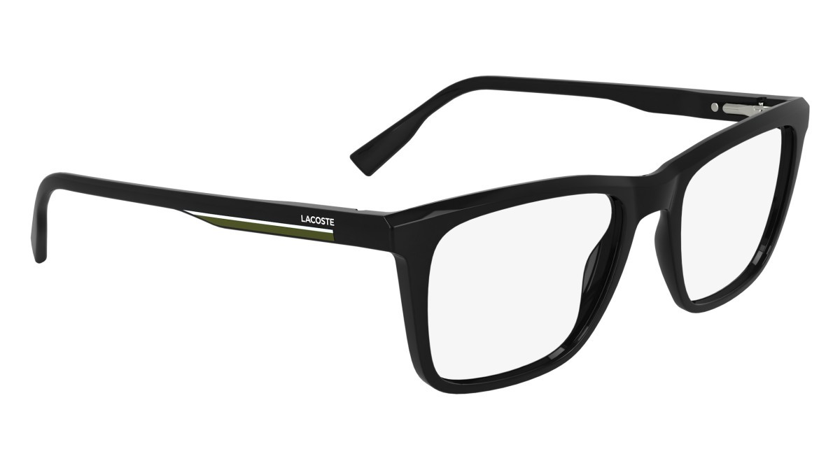 Eyeglasses Lacoste L2960 (001) color black shape rectangle lenses colore 1