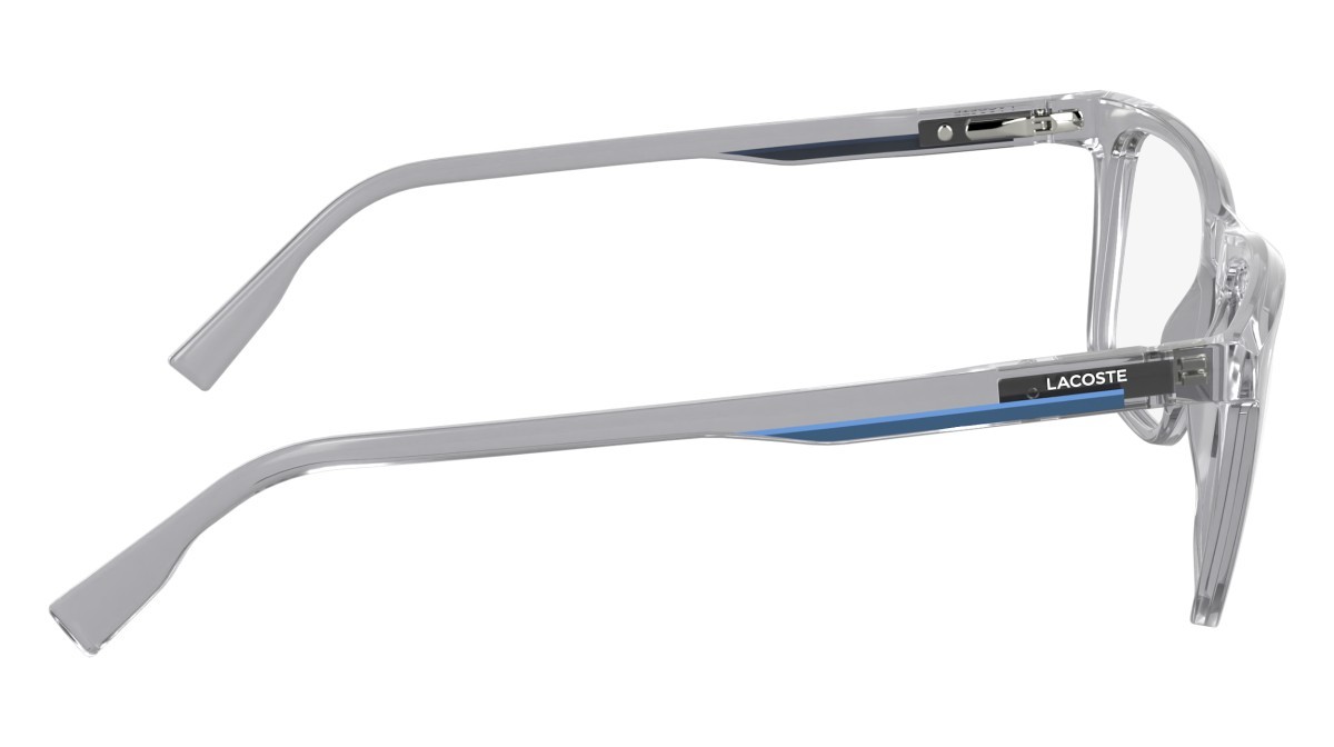 Occhiali da vista Lacoste L2960 (035) colore transparent grey forma rettangolare lenti colore 4
