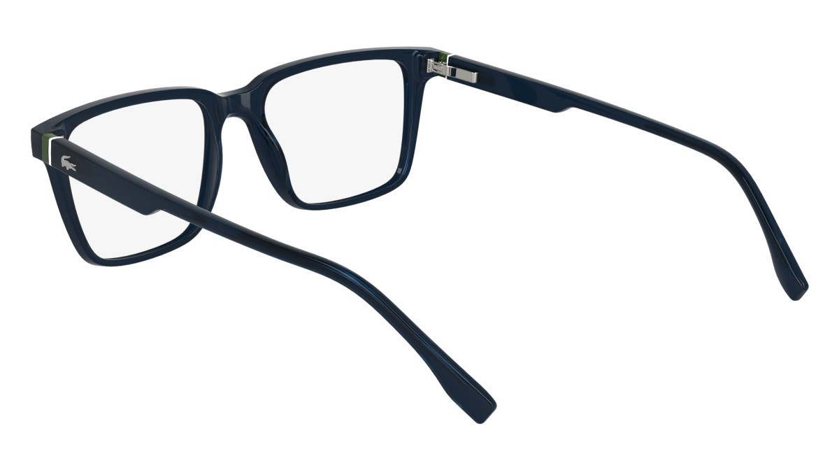 Occhiali da vista Lacoste L2963 (410) colore transparent blue forma rettangolare lenti colore 3