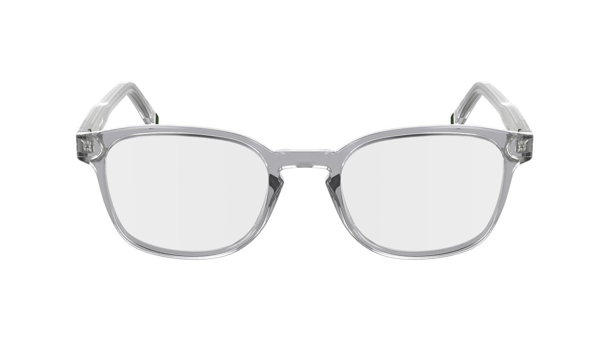 Eyeglasses Lacoste L2964 (035) color transparent grey shape rectangle lenses colore 3