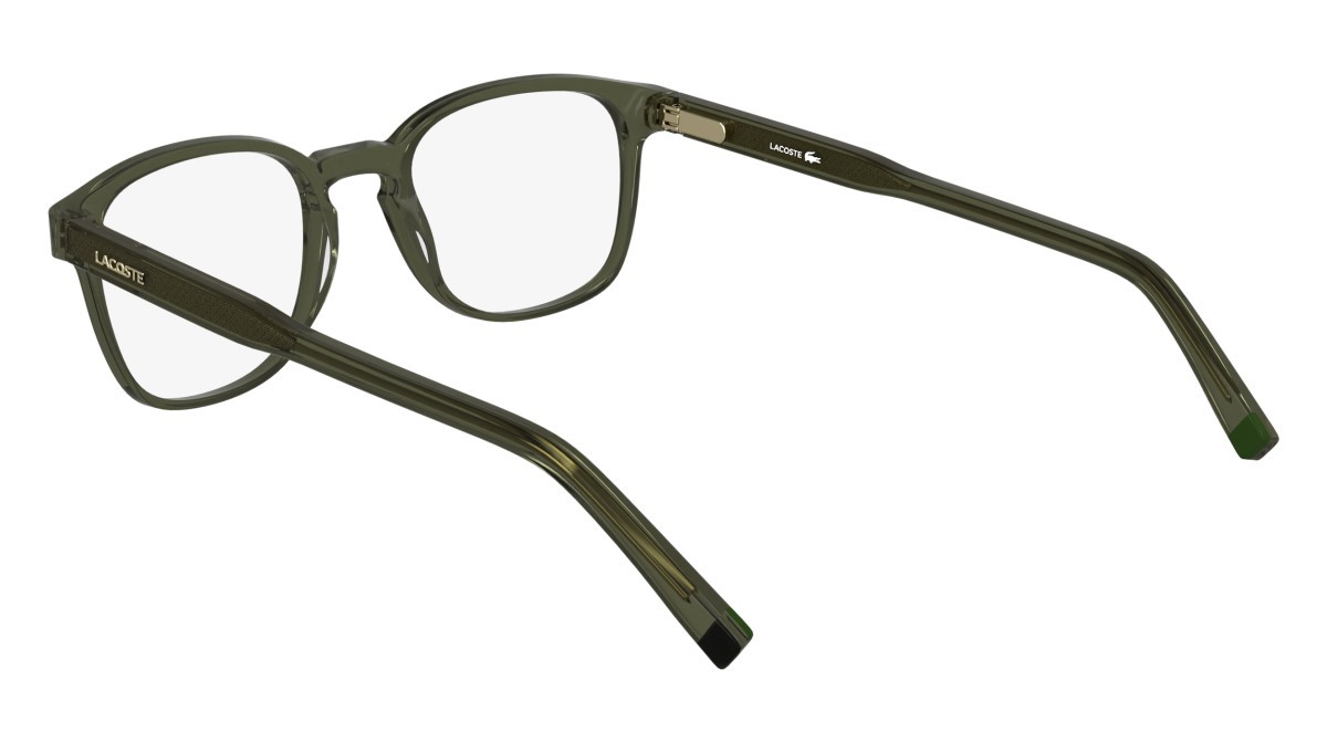 Occhiali da vista Lacoste L2964 N (275) colore transparent khaki forma rettangolare 