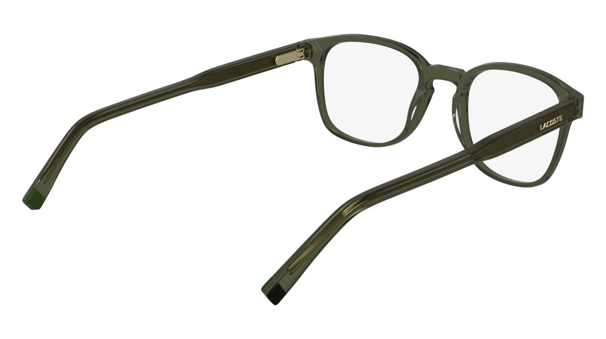 Occhiali da vista Lacoste L2964 N (275) colore transparent khaki forma rettangolare 