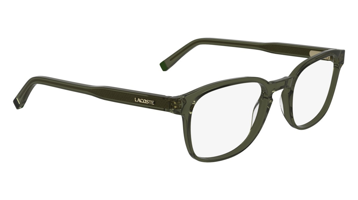 Occhiali da vista Lacoste L2964 N (275) colore transparent khaki forma rettangolare 