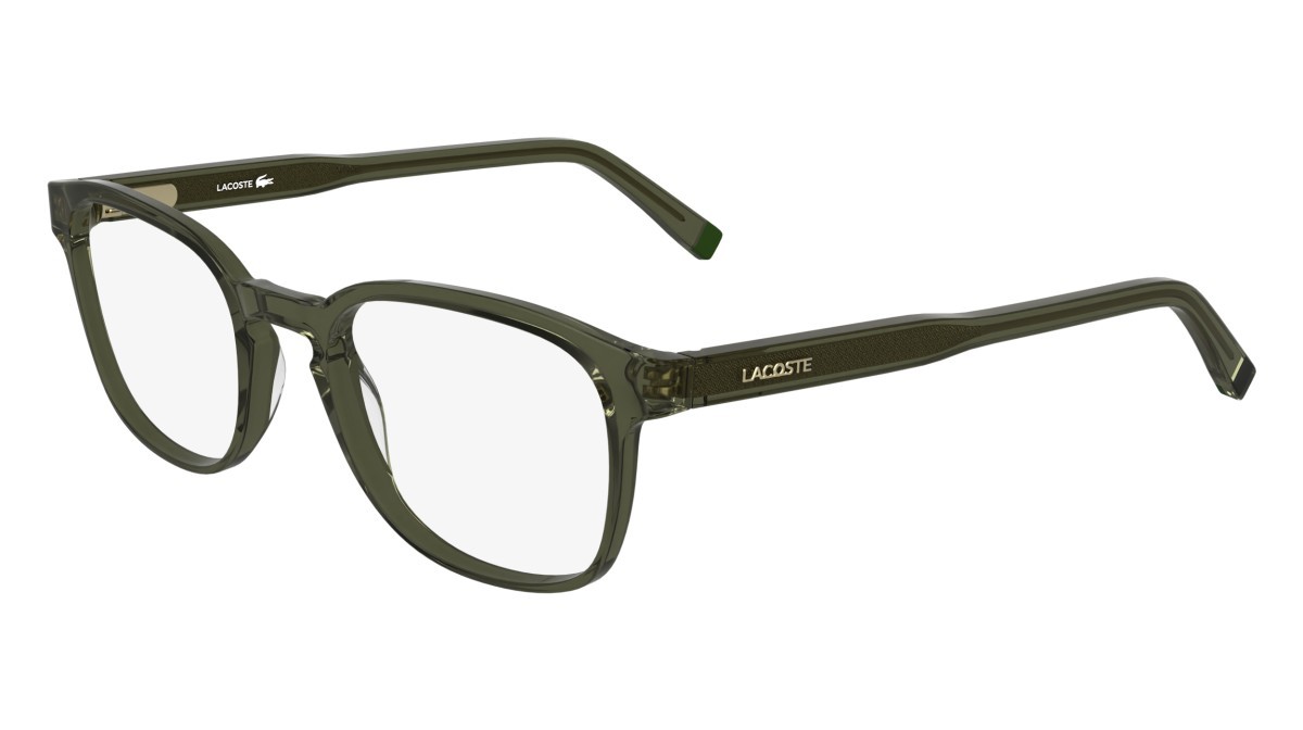 Occhiali da vista Lacoste L2964 N (275) colore transparent khaki forma rettangolare 