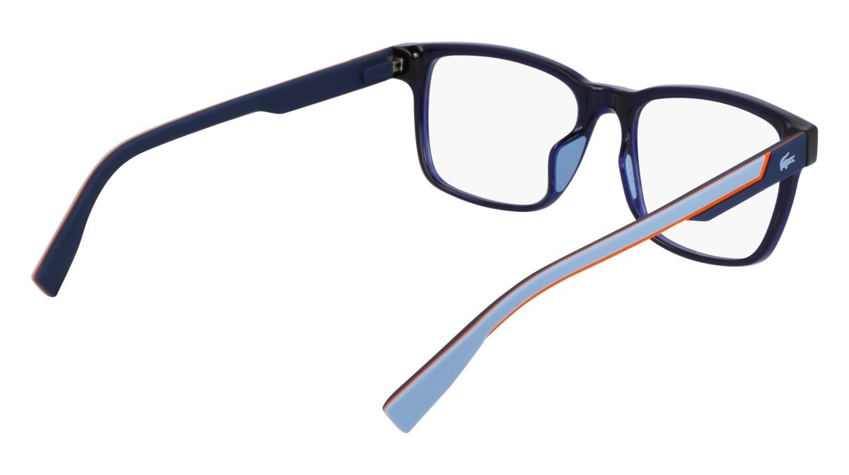 Eyeglasses Lacoste L2965 (410) color blue shape rectangle lenses colore  3