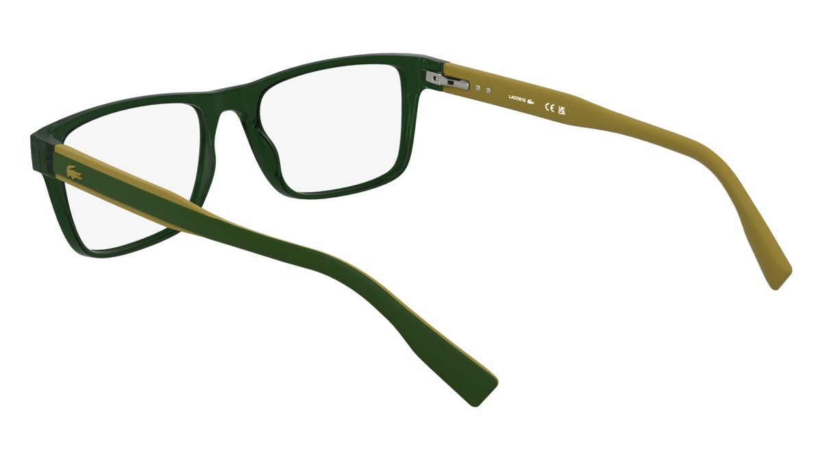 Brillen Lacoste L2973 (301) farbe transparent green form rechteckig gläser colore - 2