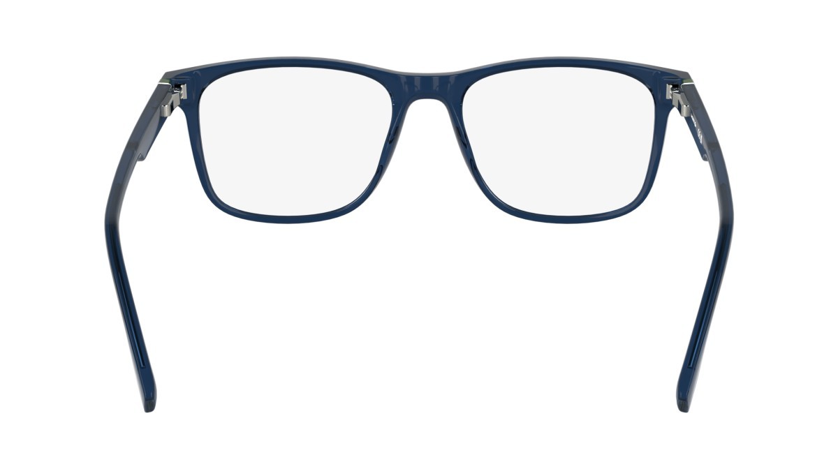 Eyeglasses Lacoste L2974 (410) color transparent blue shape rectangle lenses colore 2