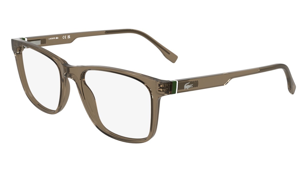 Occhiali da vista Lacoste L2974 N (210) colore transparent brown forma rettangolare 
