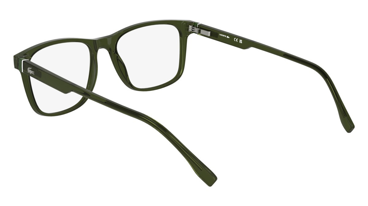 Occhiali da vista Lacoste L2974 N (275) colore transparent khaki forma rettangolare 