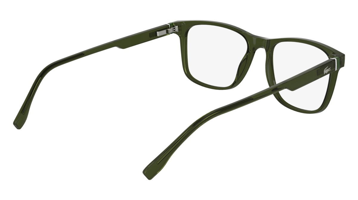 Occhiali da vista Lacoste L2974 N (275) colore transparent khaki forma rettangolare 