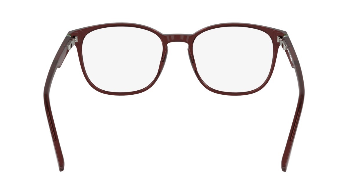 Occhiali da vista Lacoste L2975 (601) colore transparent burgundy forma rettangolare lenti colore - 4