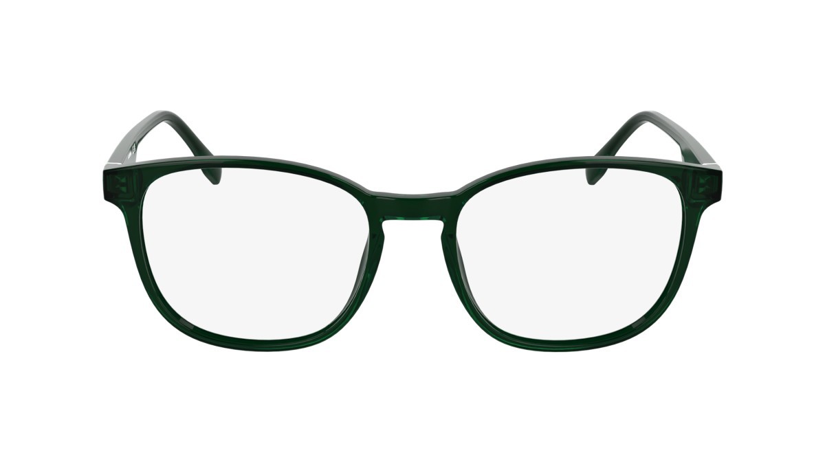 Eyeglasses Lacoste L2975 N (301) color transparent green shape rectangle 