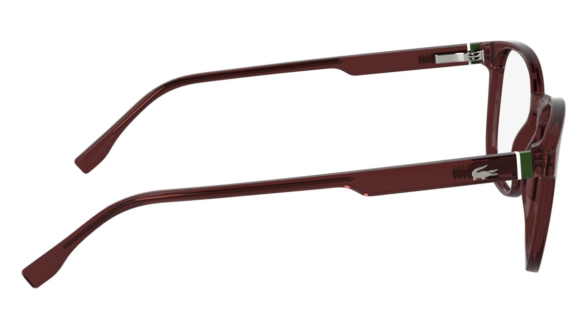 Occhiali da vista Lacoste L2975 N (601) colore transparent burgundy forma rettangolare 