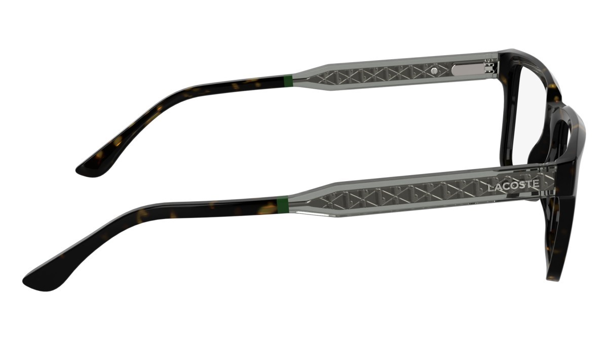 Occhiali da vista Lacoste L2976 (230) colore dark havana forma rettangolare lenti colore - 4