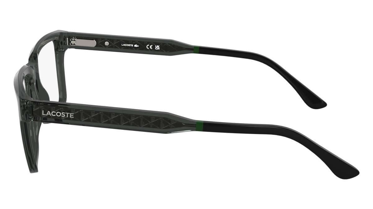 Eyeglasses Lacoste L2976 N (035) color transparent grey shape rectangle 