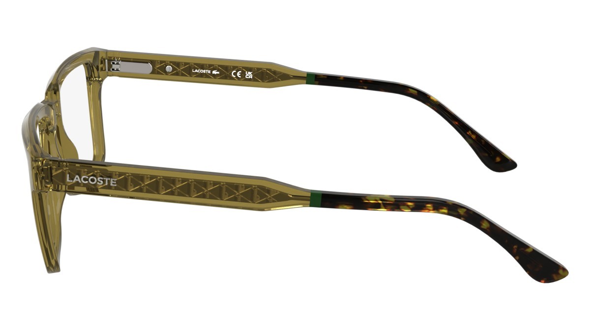 Eyeglasses Lacoste L2976 N (264) color transparent sand shape rectangle 