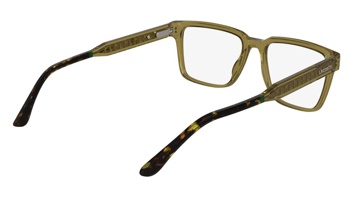 Eyeglasses Lacoste L2976 N (264) color transparent sand shape rectangle 