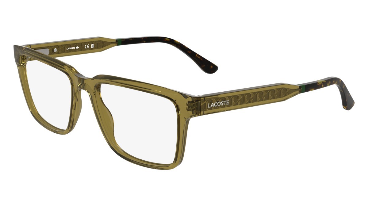 Eyeglasses Lacoste L2976 N (264) color transparent sand shape rectangle 