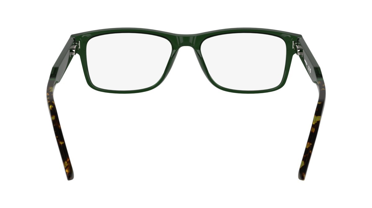 Eyeglasses Lacoste L2977 (301) color transparent green shape rectangle lenses colore - 4