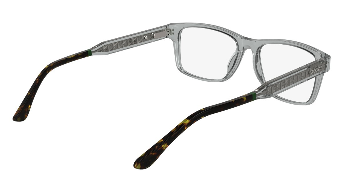 Eyeglasses Lacoste L2977 N (035) color transparent grey shape rectangle 