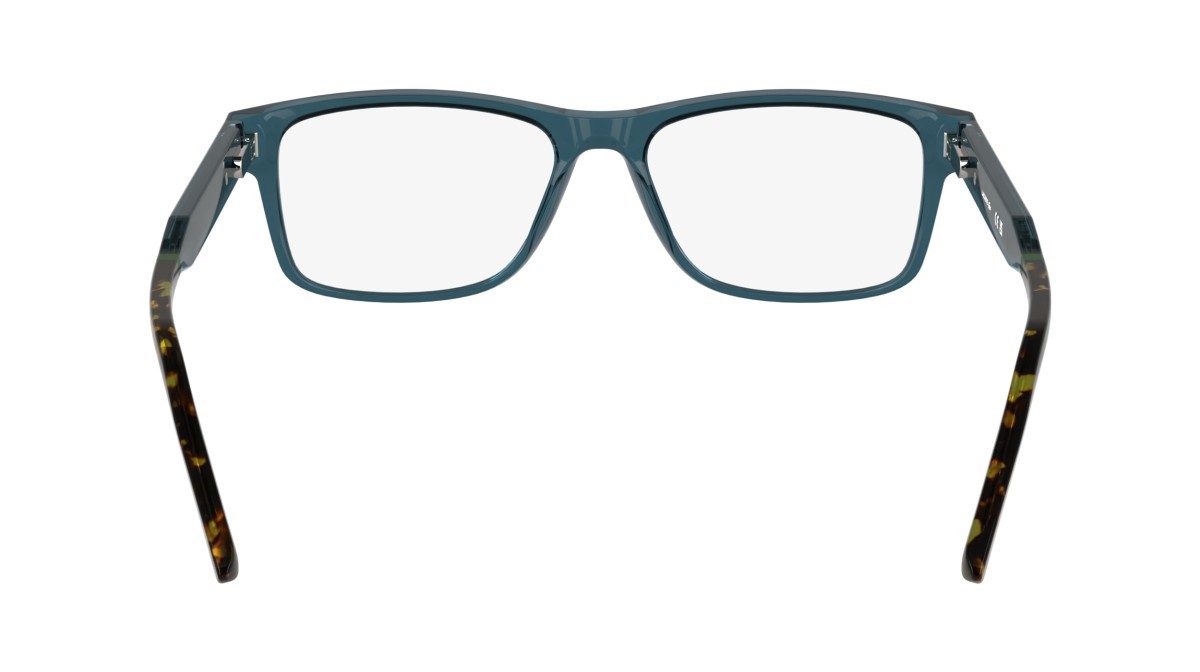 Eyeglasses Lacoste L2977 N (410) color transparent blue shape rectangle 