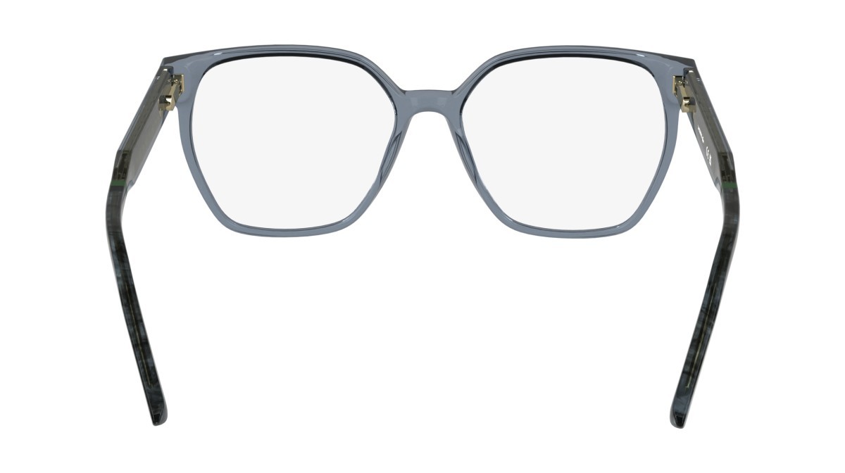 Eyeglasses Lacoste L2978 (035) color transparent grey shape rectangle lenses colore - 4