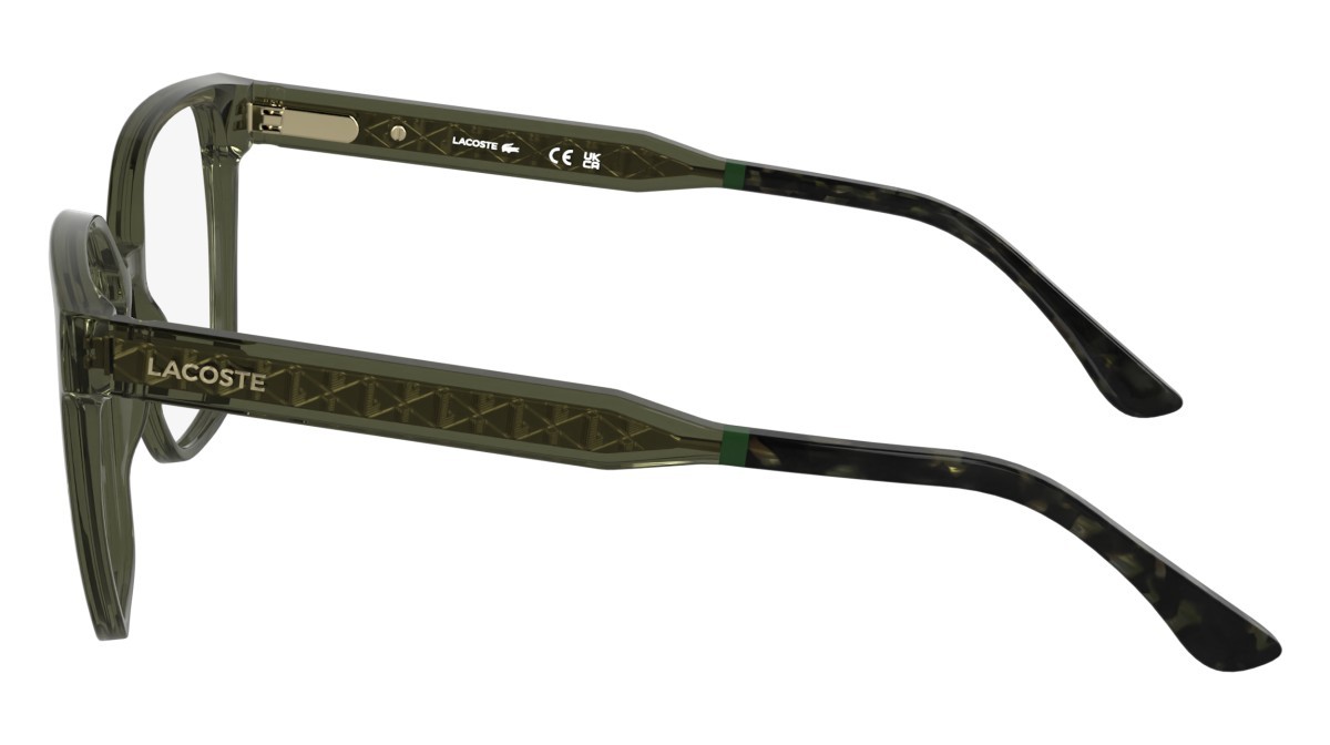 Eyeglasses Lacoste L2978 N (275) color transparent khaki shape rectangle 