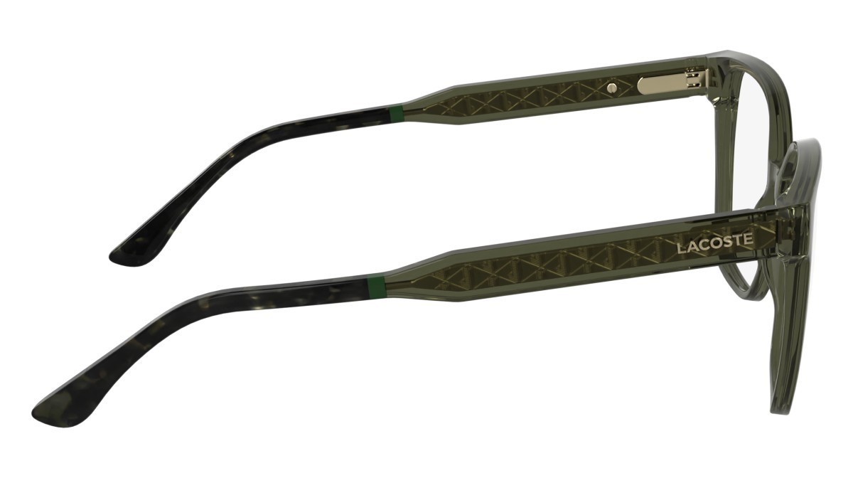 Eyeglasses Lacoste L2978 N (275) color transparent khaki shape rectangle 